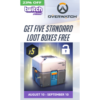 Overwatch 5 Loot Boxes Digital Code [PC | PS4 | Xbox Fast Delivery! - Battlenet Games -