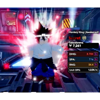 Anime Vanguard🌟Monkey King  (Awakened)🌟 ⚡INSTANT DELIVERY ⚡ Roblox AV Jin mori