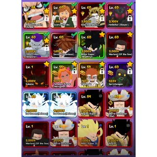 ANIME VANGUARDS | 👑5 Monarch | Lvl.102 | ⚔️UNVERIFIED ACCOUNT | INSTANT DELIVERY!