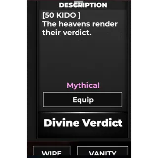 Divine Verdict Ultra - Type Soul