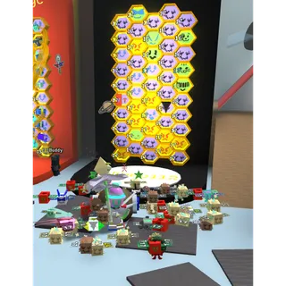 ⭕🐝Bee Swarm Simulator Account 🐝53BEE🍯LV.16-17-18 | Many Item | Instant Delivery