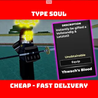 Yhwach Blood | Type Soul | INSTANT DELIVERY