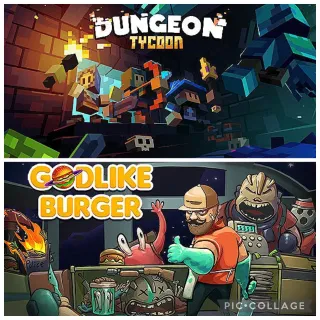 2 Games Bundle - Dungeon Tycon + Godlike Burger