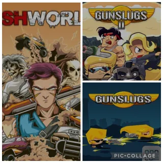 3 Games Bundle - Ashworld - Gunslugs - Gunslugs 2 - Global GOG Key
