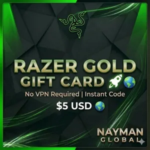 ⚡ Razer Gold PIN $5 - GLOBAL Region - Instant Auto-Delivery ⚡ $5.00 Razer Gold