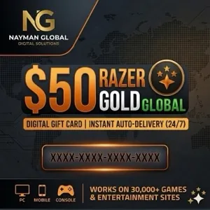 $50 Razer Gold Gift Card (Global PIN) - INSTANT AUTO-DELIVERY 24/7 