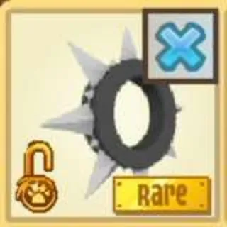 Animal Jam Classic Black Long Spiked Collar