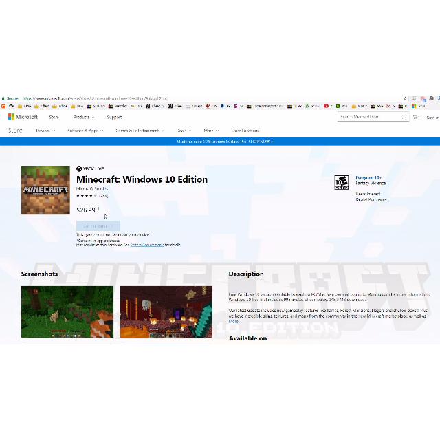 buy minecraft windows 10 edition microsoft cd key