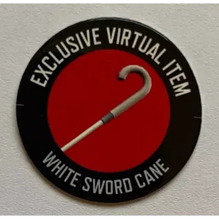White Sword Cane