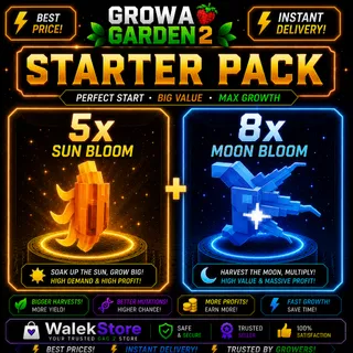 5x ☀️ Sun Bloom 🌻 + 8x 🌙 Moon Bloom 🌑