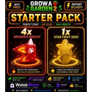 1x ⭐ Star Fruit + 4x 🔥 Dragon's Breath 🐉