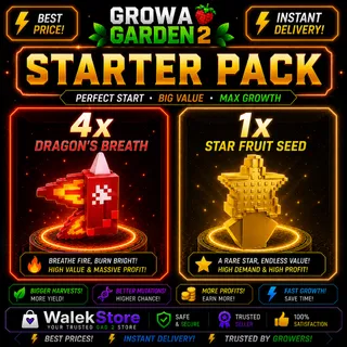 1x ⭐ Star Fruit + 4x 🔥 Dragon's Breath 🐉