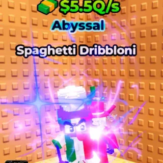 Dribbloni Spaghetti ASTRAL  + 5.5Q/s+ PETS | KICK A LUCKY BLOCK| MONEY MAKER | EXCLUSIVE