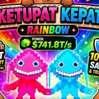 Ketupat Rainbow Kick A Lucky Blocks