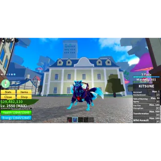 BLOX FRUIT MAX ACCOUNT | KITSUNE - FULL SKILL | V3 HUMAN | GODHUMAN (MAX) | UNVERIFIED | AUTO DELIVERY