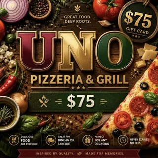 $75.00 Uno Pizza eGift