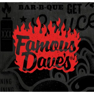 $100.00 Famous Dave's Gift Card 