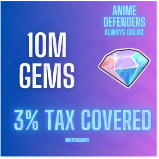 10m anime defenders gems 