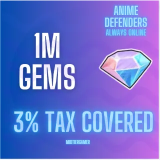 1m anime defenders gems 