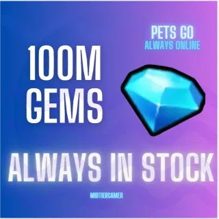 Pets Go 100m Gems