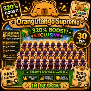 30x Orangutango Supremo | KICK A LUCKY BLOCK| TOP LEADERBOARD| MONEY MAKER | EXCLUSIVE