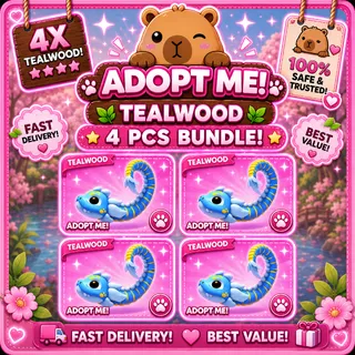 x4 TealWood | Adopt Me