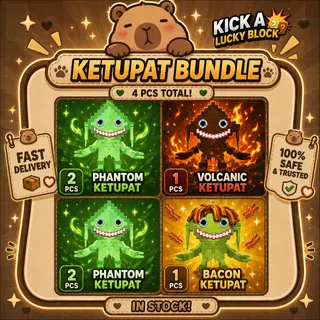 KICK A LUCKY BLOCK | KETUPAT BUNDLE | MONEY MAKER | ETERNAL