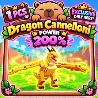 KICK A LUCKY BLOCK | DRAGON CANNELLON | 200% | EXCLUSIVE