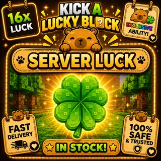 16x SERVER LUCK | KICK A LUCKY BLOCK 