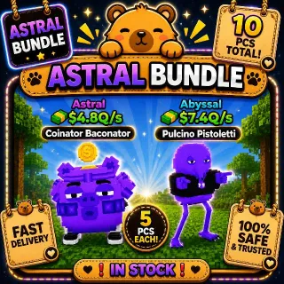 KICK A LUCKY BLOCK | 5 PCS COINATOR BACONATOR | 5 PCS PULCINO PISTOLETTI