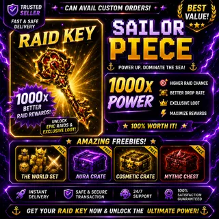 Sailor Piece | Raid key + Freeb7es