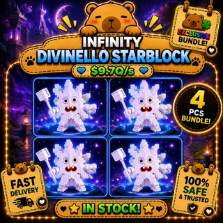 KICK A LUCKY BLOCK | 4 PCS DIVINELLO STARBLOCK | INFINITY