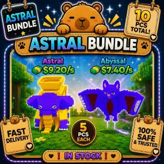KICK A LUCKY BLOCK | 5 PCS TUBAFANTE | 5 PCS CORDRACULO