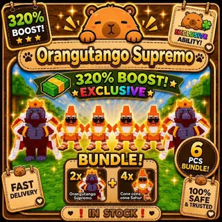 2x Orangutango Supremo + 4 Cones | KICK A LUCKY BLOCK| MONEY MAKER | EXCLUSIVE