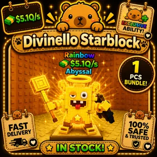 DIVINELLO STARBLOCK  | KICK A LUCKY BLOCK  |  RAINBOW | MONEY MAKER