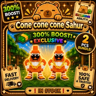 2X CONE CONE CONE SAHUR | KICK A LUCKY BLOCK | MONEY MAKER | EXCLUSIVE