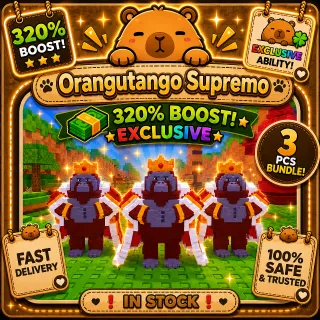 3x Orangutango Supremo | KICK A LUCKY BLOCK| MONEY MAKER | EXCLUSIVE