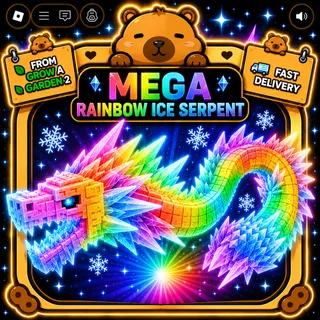 GROW A GARDEN 2 |  MEGA RAINBOW ICE SERPENT 