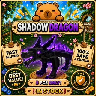 5 PCS SHADOW DRAGON | GROW A GARDEN 2