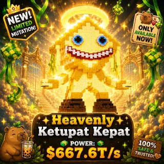 KICK A LUCKY BLOCK | HEAVENLY KETUPAT KEPAT | 667.6T/s