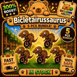KICK A LUCKY BLOCK | 5 PCS BICLETAIRUSSAURUS | MONEY MAKER | EXCLUSIVE
