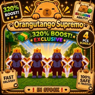 4X Orangutango Supremo | KICK A LUCKY BLOCK| MONEY MAKER | EXCLUSIVE