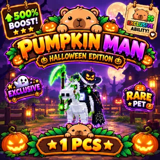 KICK A LUCKY BLOCK | EXCLUSIVE | 500% | PUMPKIN MAN