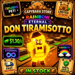 KICK A LUCKY BLOCK | DON TIRAMISOTTO | RAINBOW | ETERNAL | $1.3Q/s