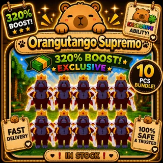 10x Orangutango Supremo | KICK A LUCKY BLOCK| MONEY MAKER | EXCLUSIVE