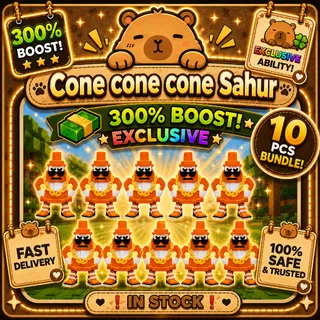10X CONE CONE CONE SAHUR | KICK A LUCKY BLOCK| MONEY MAKER | EXCLUSIVE