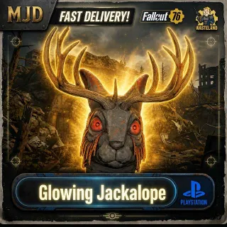 Glowing Jackalope Mask