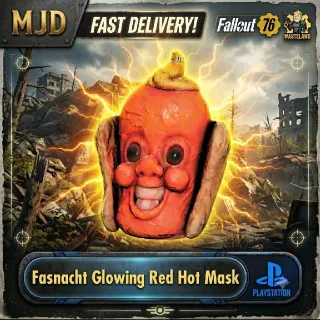 Glowing Red Hot Mask