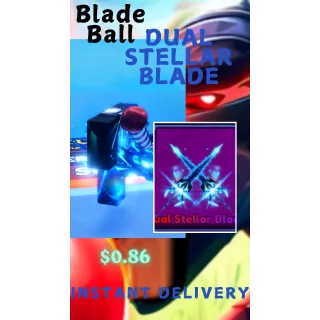 BLADE BALL Dual Stellar Blades Sword