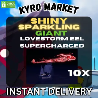 Sparkling Shiny Giant Lovestorm Eel Supercharged|Fisch